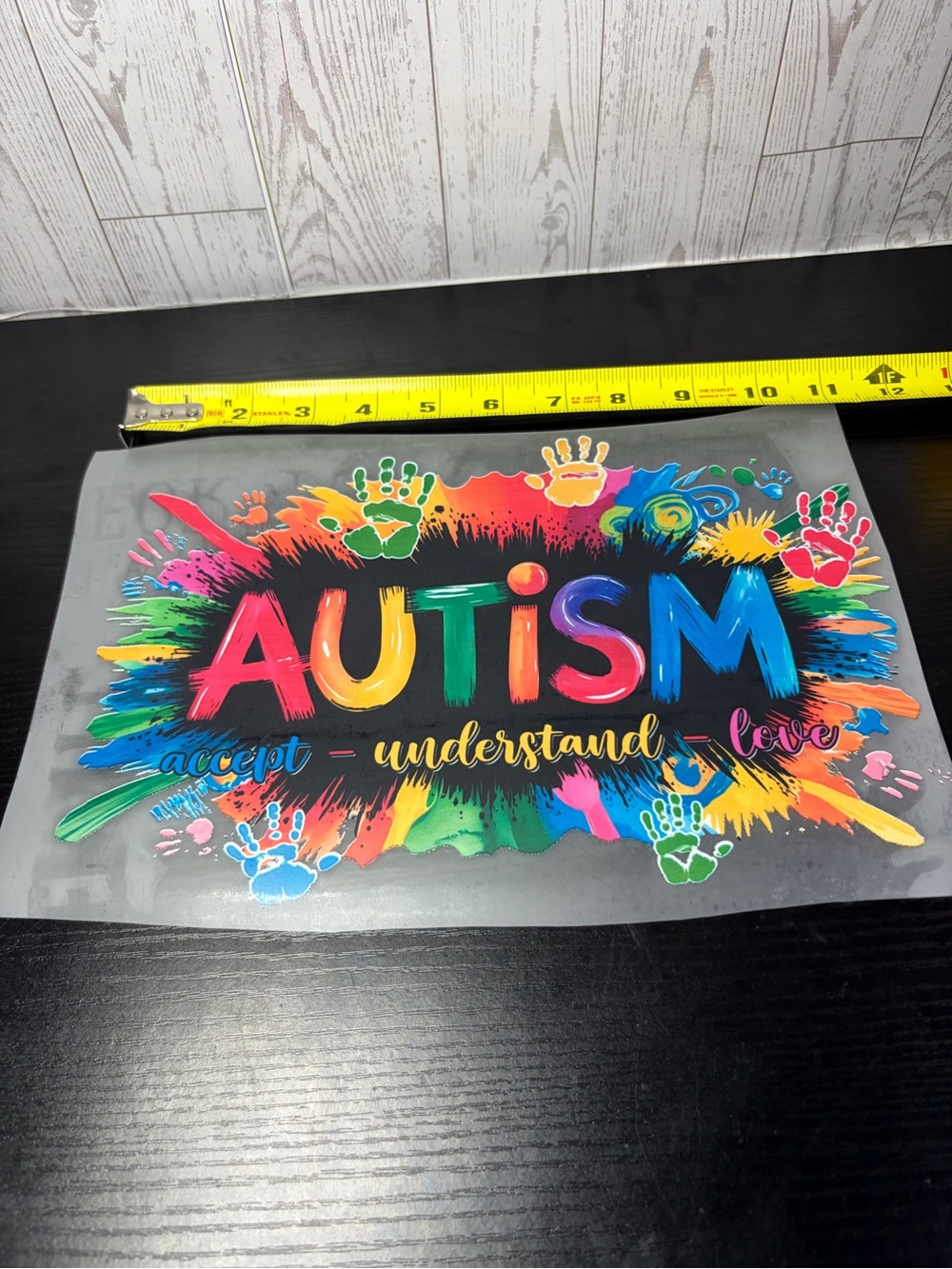 Autism Rainbow Splash DTF - Accept Understand Love